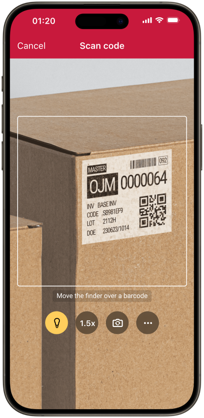 screenshot of Scanbot Barcode Scanner SDK